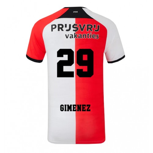 Fotballdrakt Herre Feyenoord Santiago Gimenez #29 Hjemmedrakt 2024-25 Kortermet